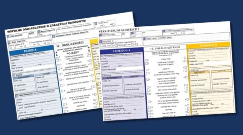 Europejski formularz protokołu wypadku drogowego